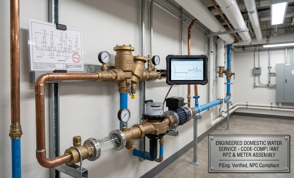 Commercial water supply and plumbing system piping