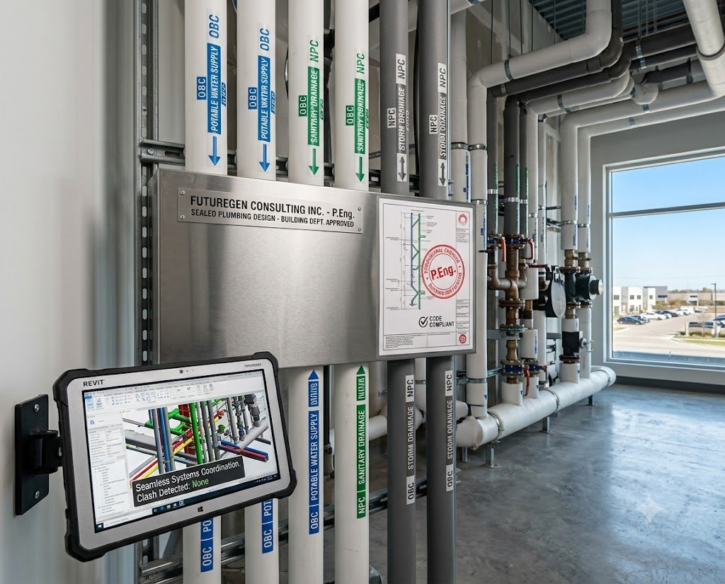 Commercial water supply and plumbing system piping