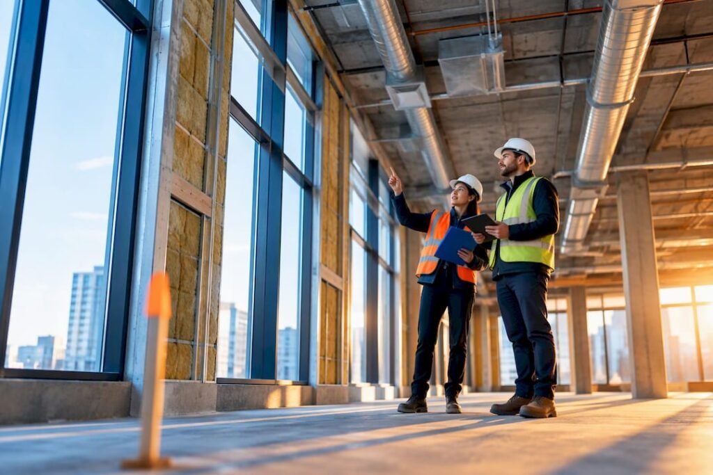 Commercial building envelope under energy review