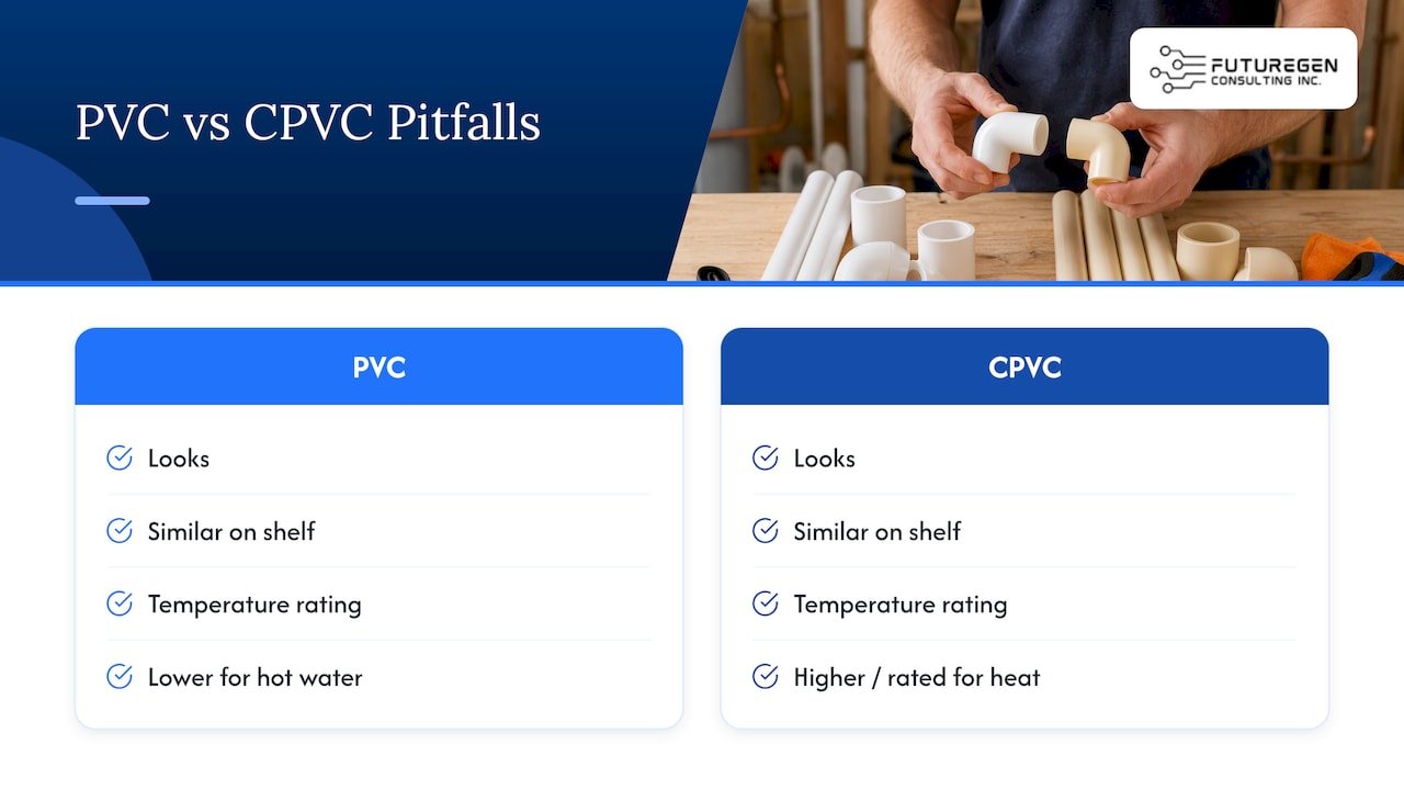 Why pipe material selection still trips up experienced crews — overview diagram