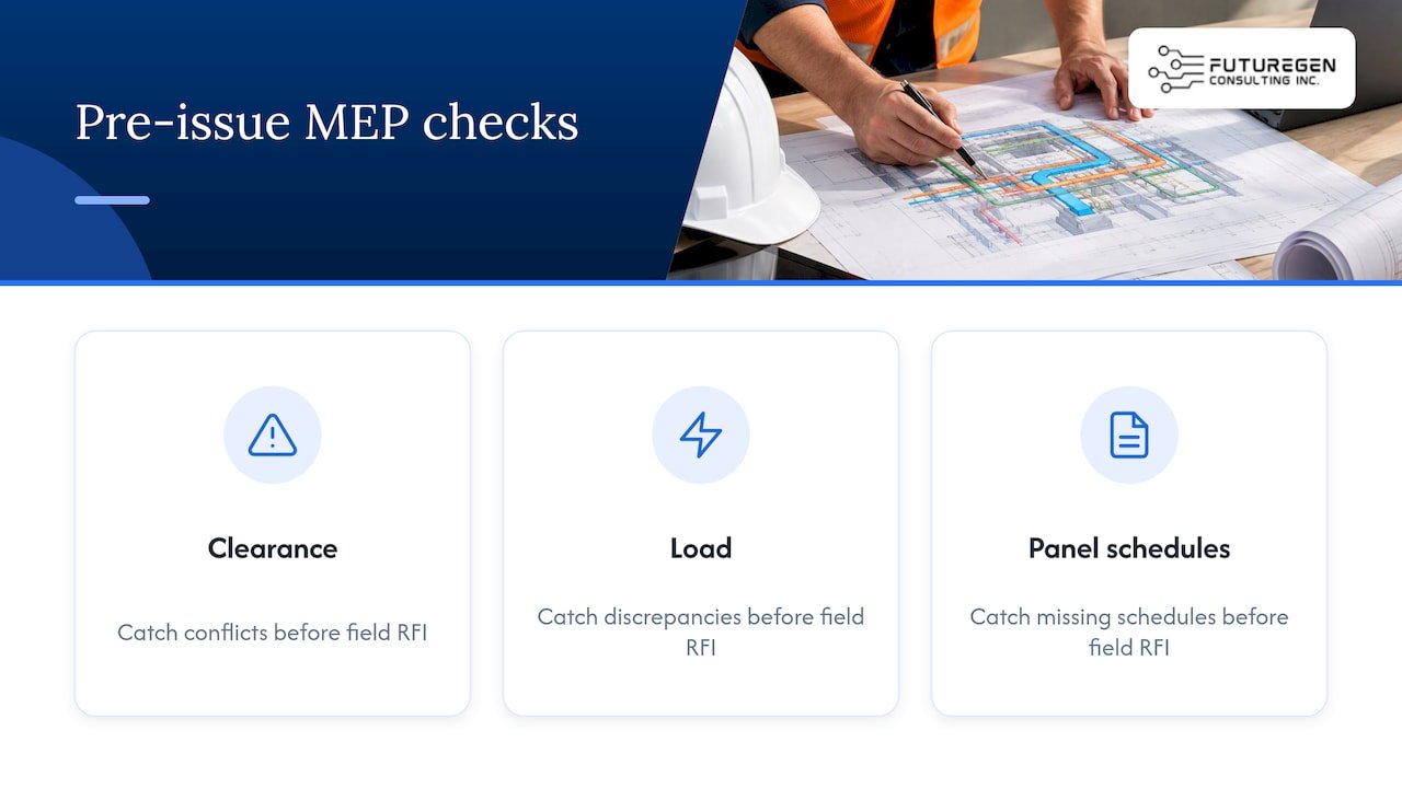 Three MEP checks that can prevent RFIs